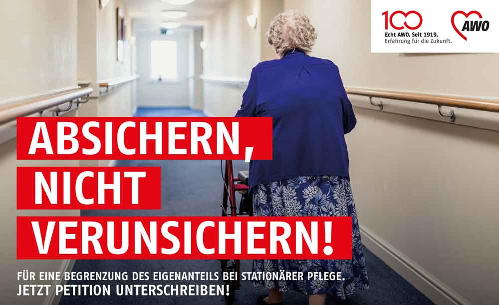 AWO startet Petition um Pflegekosten zu begrenzen