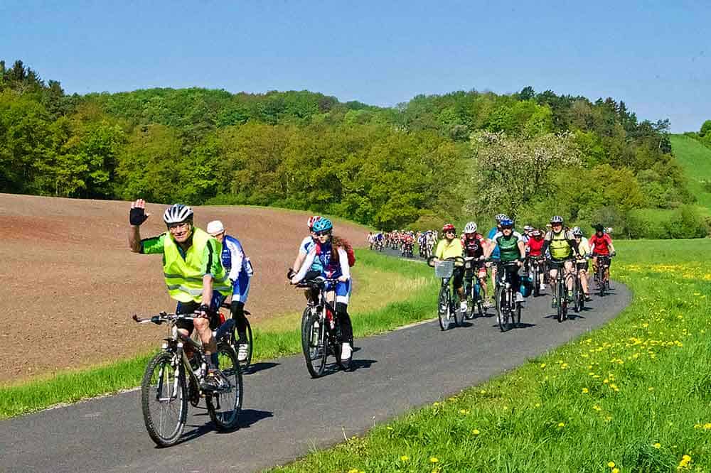 Traditionelles Anradeln und Anwandern im Rodachtal