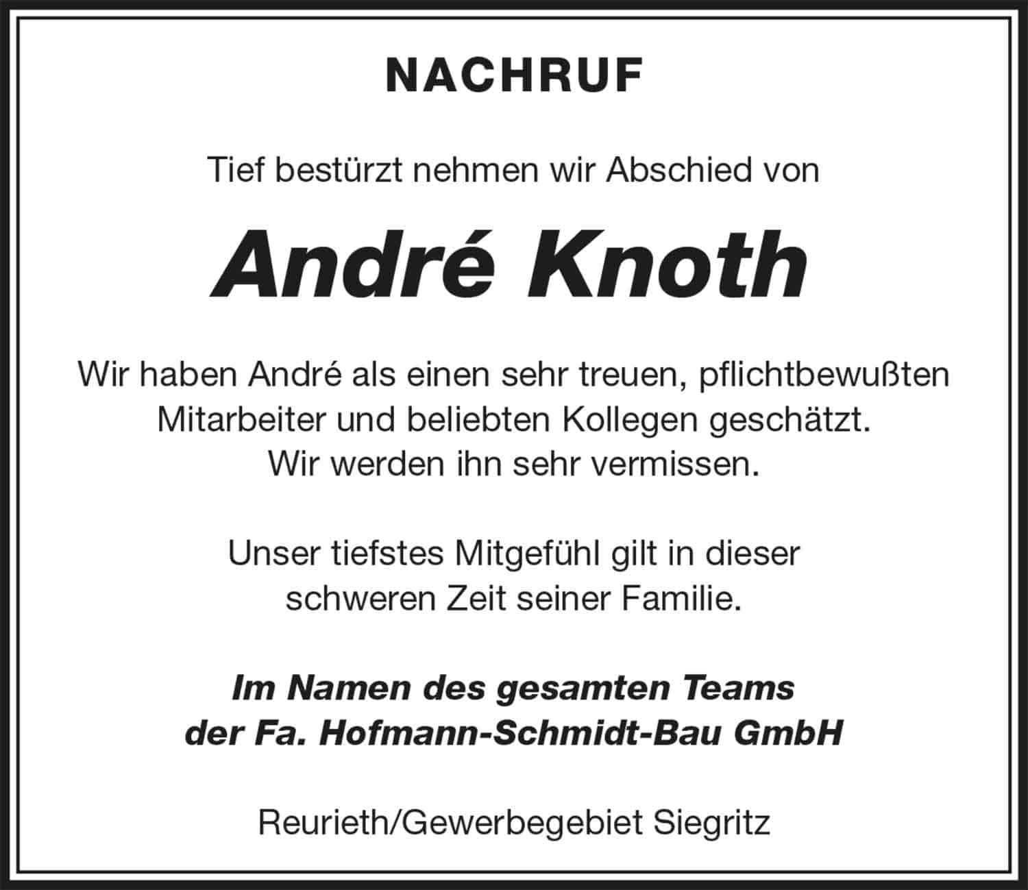 Nachruf_Andre_Knoth_Hofmann-Schmidt-Bau