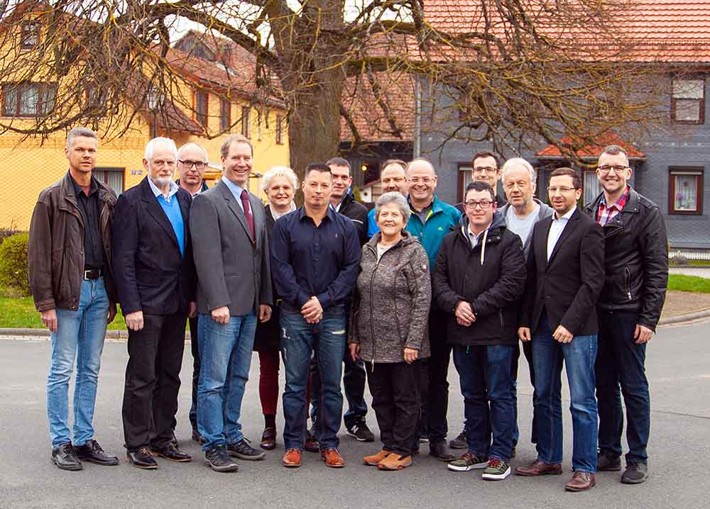 Kandidatenliste Freie Wähler Gemeinschaft Schleusingen zur Kommunalwahl am 26. Mai 2019