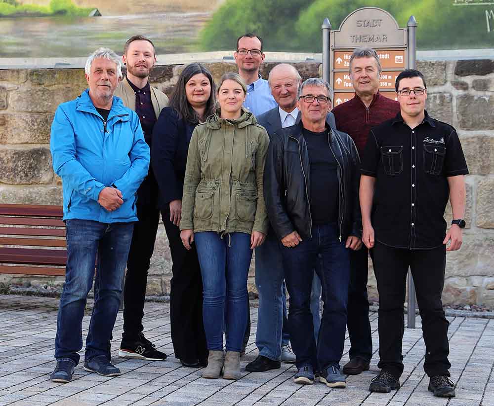 Die Kandidaten der Liste „Die Linke“ für die Wahlen zum Stadtrat in Themar