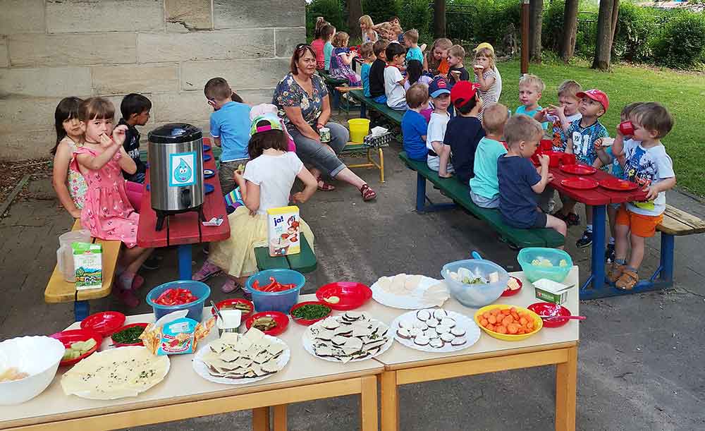 Gesundes Frühstück bei den „Parkmäusen“