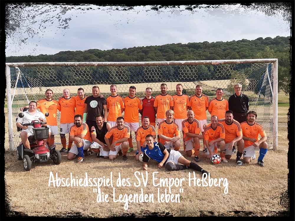 „Danke und Auf Wiedersehen“ – Abschiedsspiel des SV Empor Heßberg