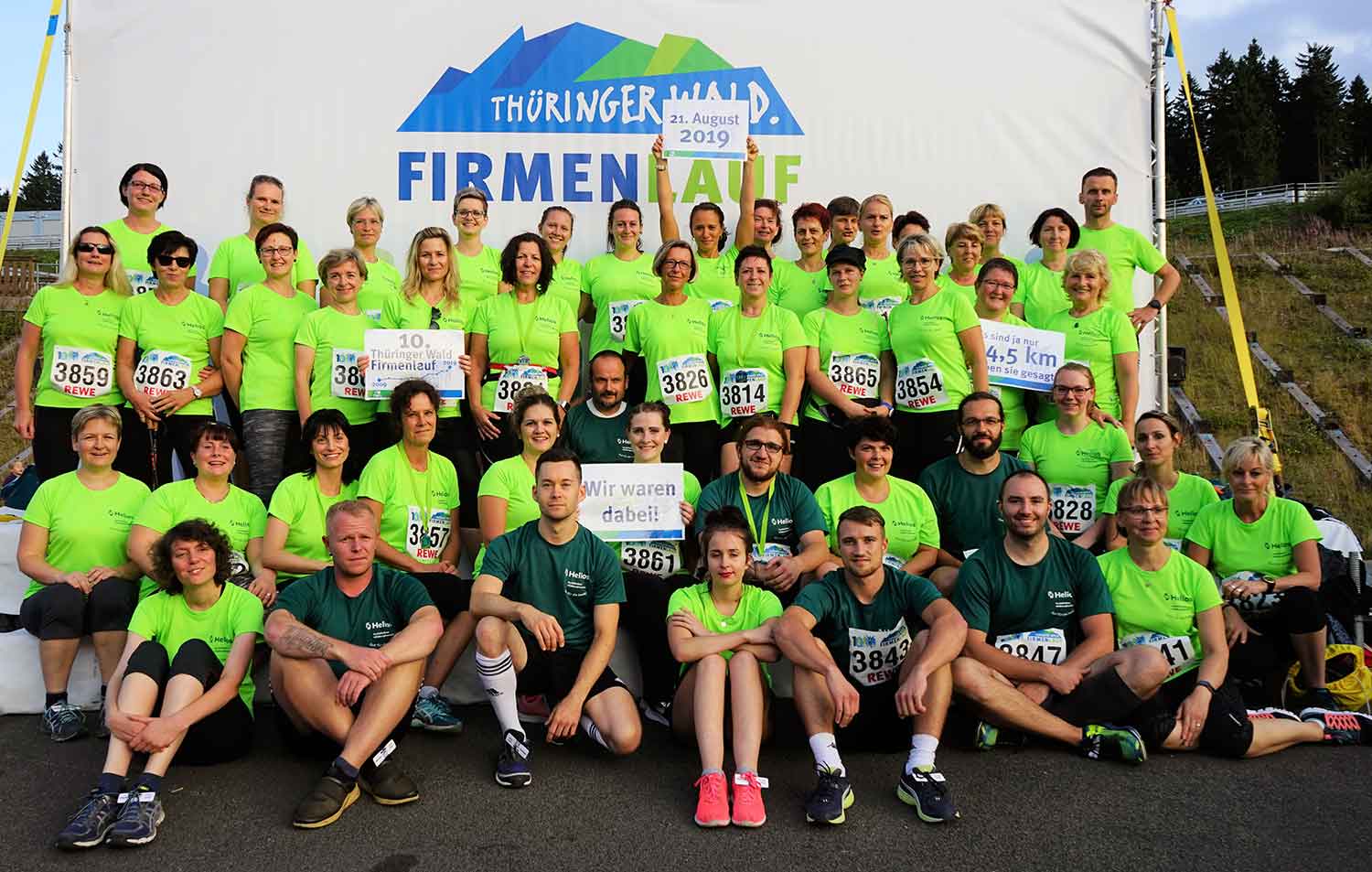 Starkes Team beim 10. Firmenlauf in Oberhof