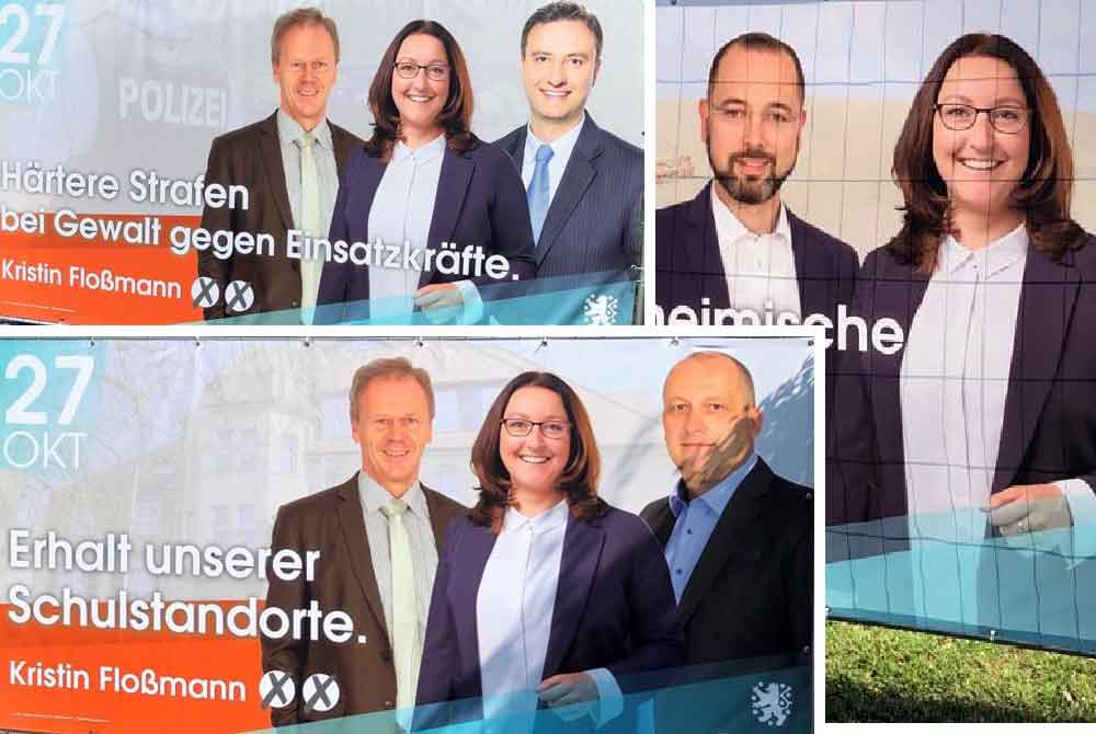 Ärger um Wahlplakate: CDU-Politikerin Floßmann hängt Wahlplakate zu früh auf