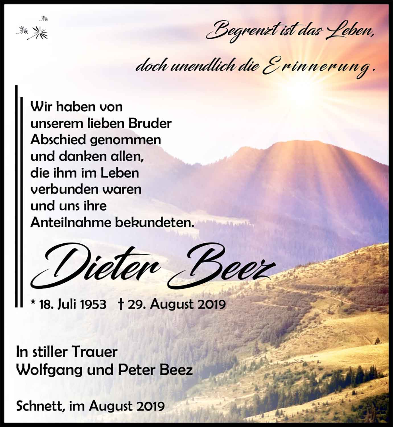 Trauer_Dieter_Beez