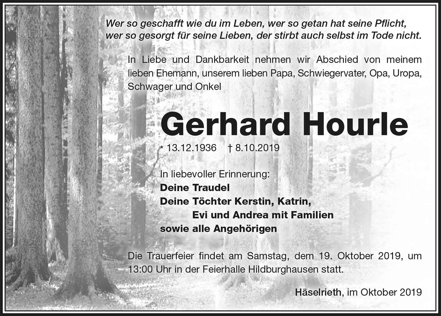 Trauer_Gerhard_Hourle