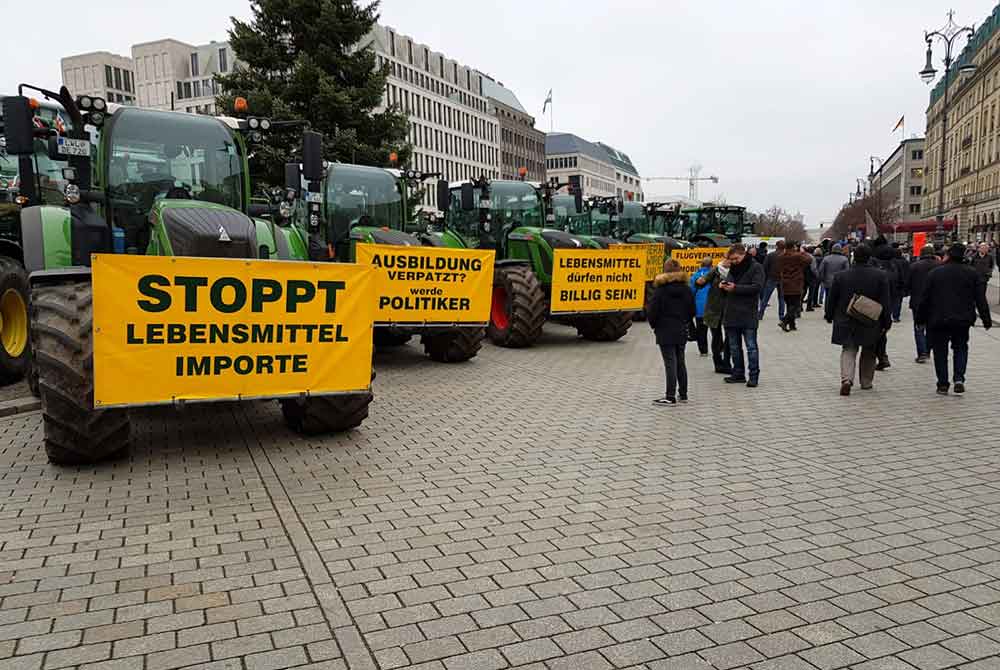 Bauerndemo in Berlin