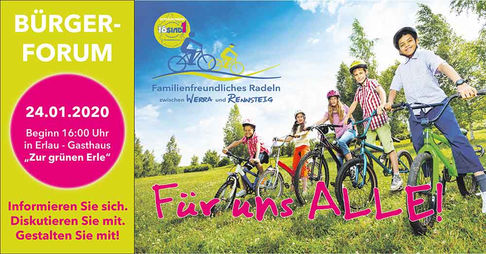 Bürgerforum: „Familienfreundlicher Radweg zwischen Werra und Rennsteig“