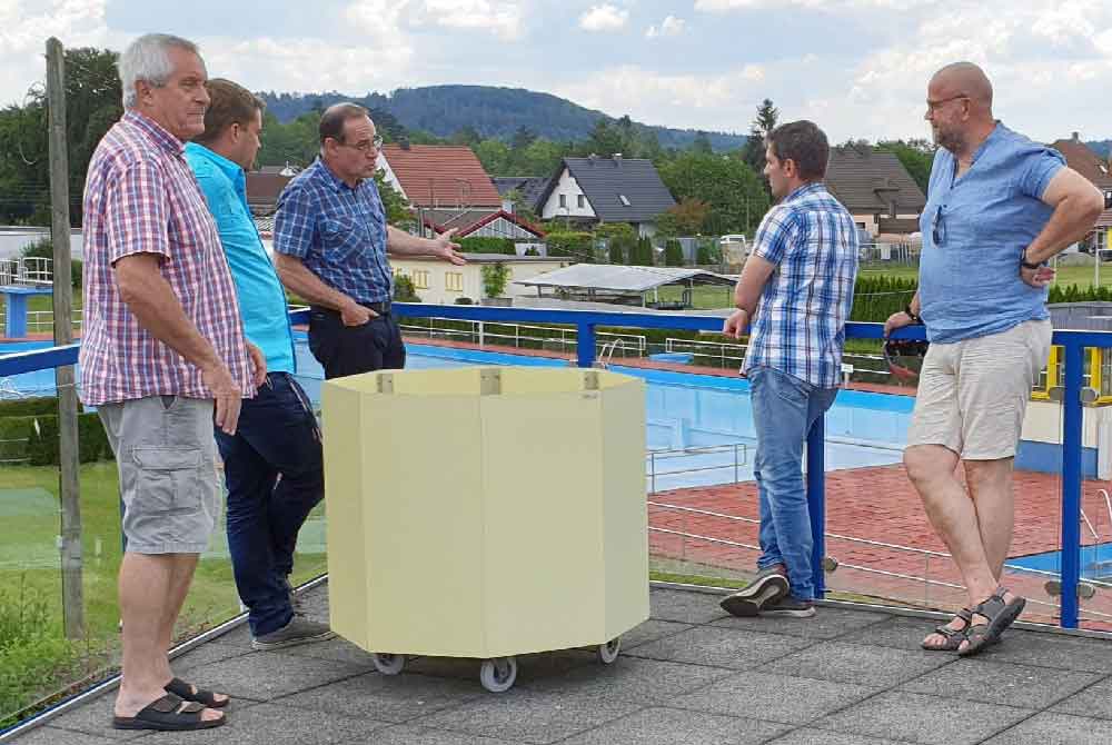 Unterstützung aus Erfurt bei der Sanierung des Hildburghäuser Freibades