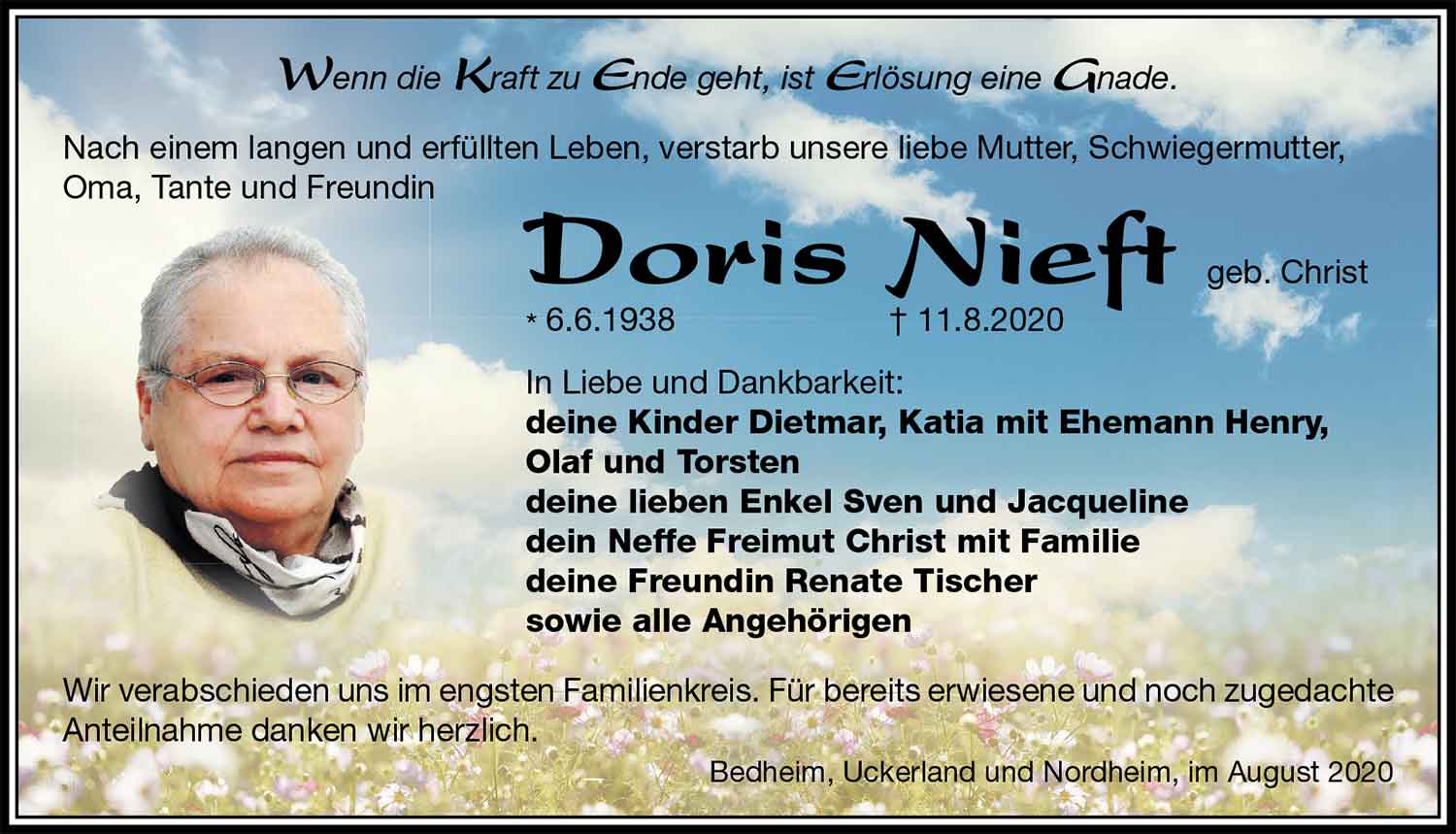 Trauer_Doris_Nieft