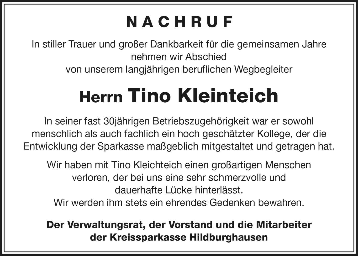 Nachruf_Tino_Kleinteich_Sprk