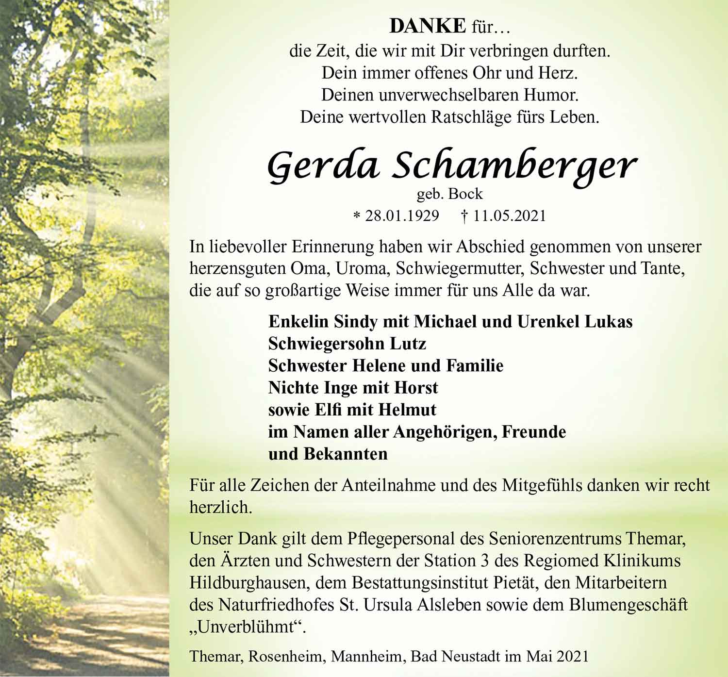 Danksagung_Gerda_Schamberger