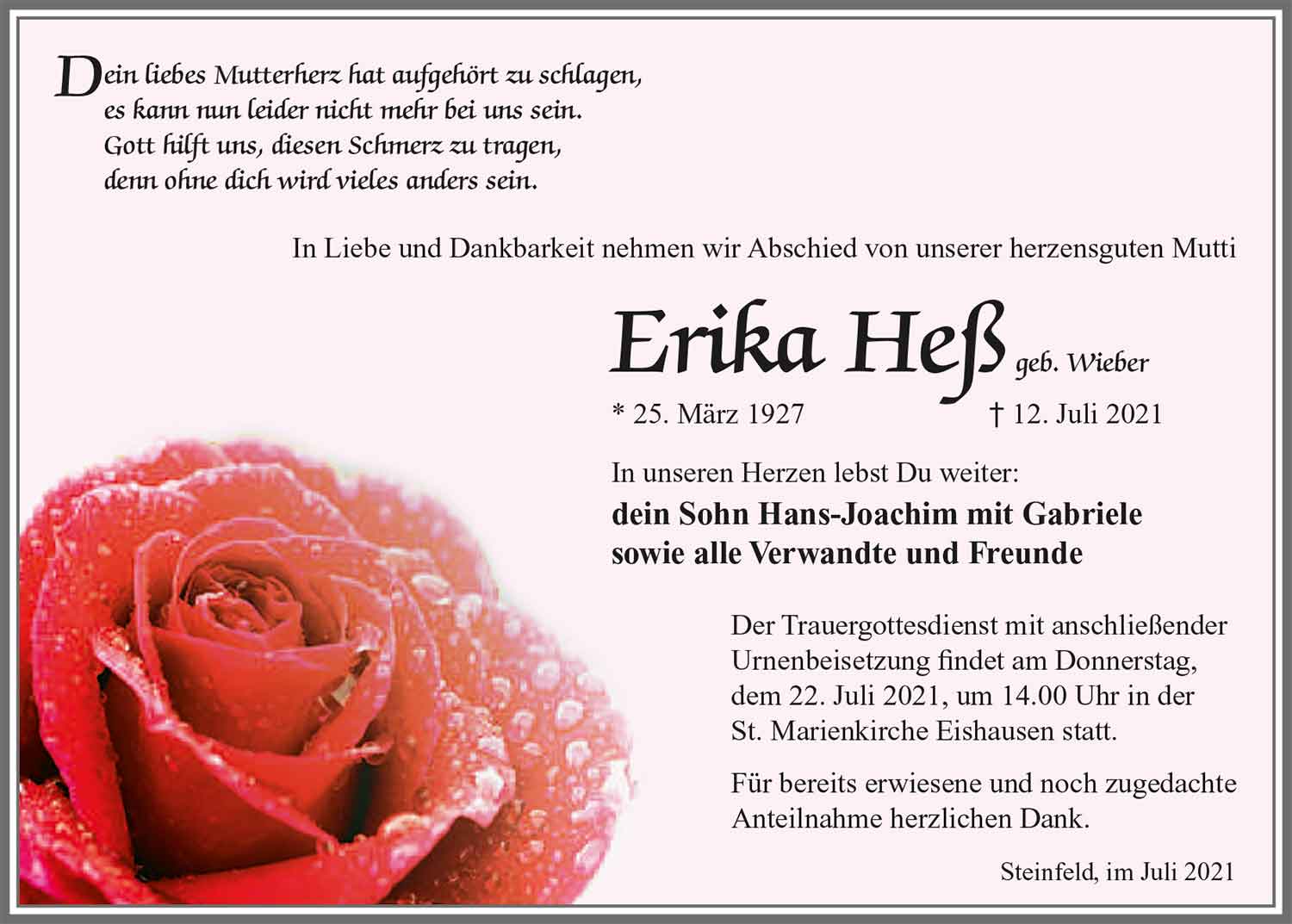 Trauer_Erika_Hess