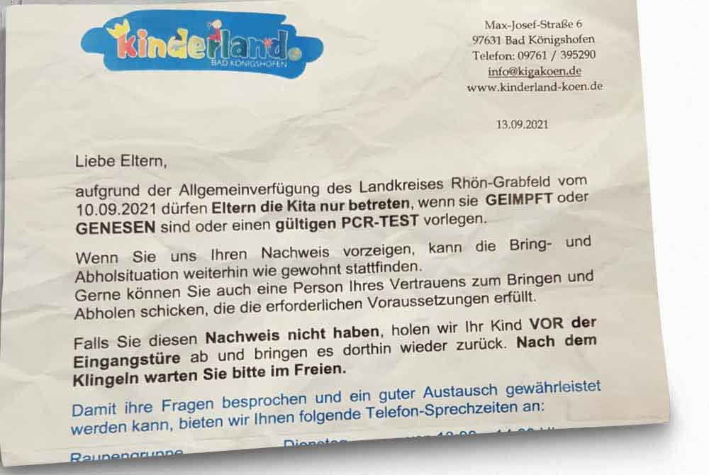 Schockierende Vorgehensweise des Kinderlandes Bad Königshofen