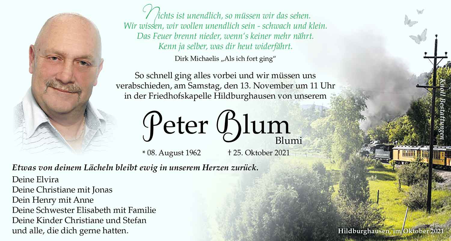 Trauer_Peter_Blum