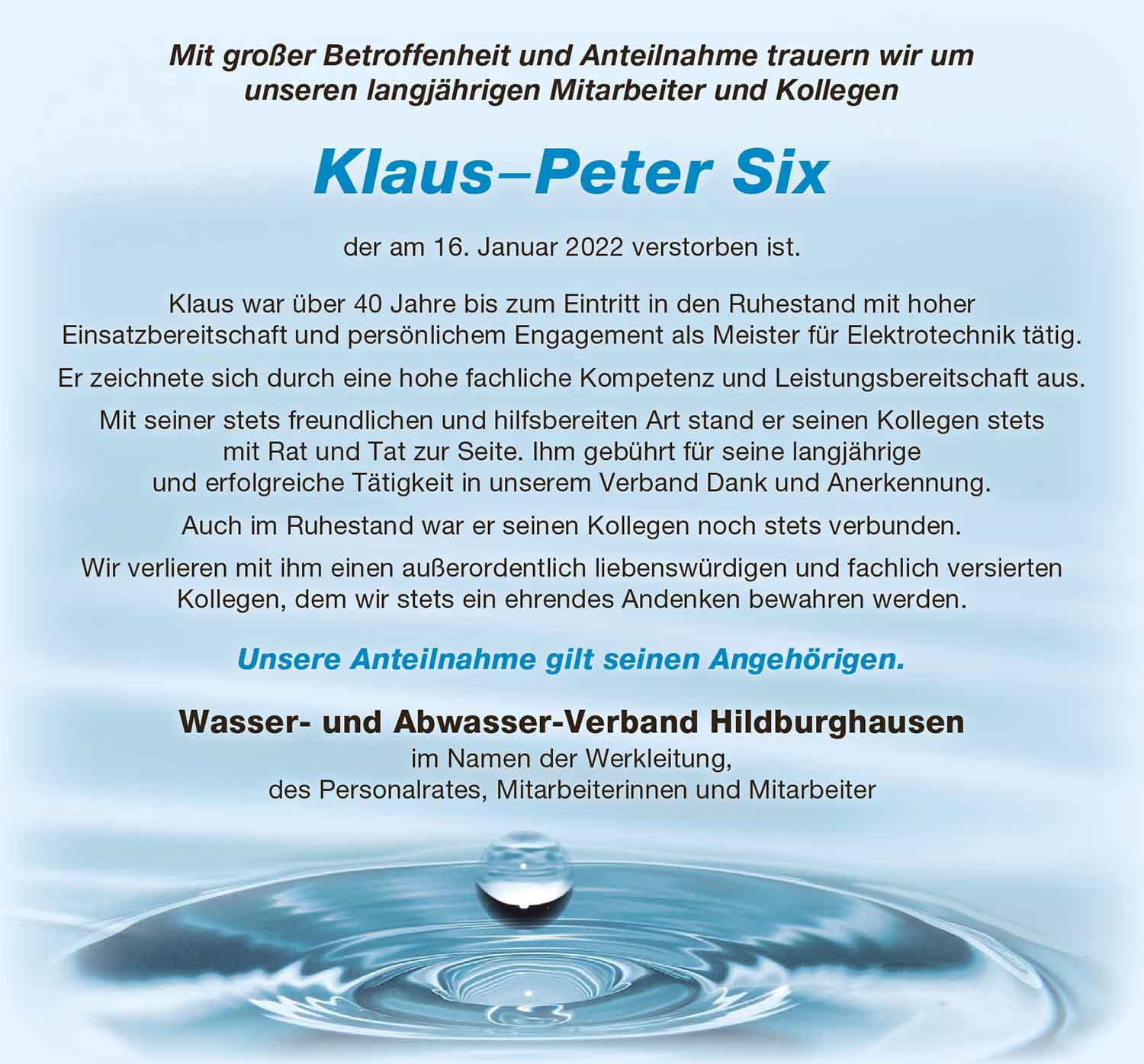Nachruf_Klaus-Peter-Six_Wasser_Abwasser-Verband_2