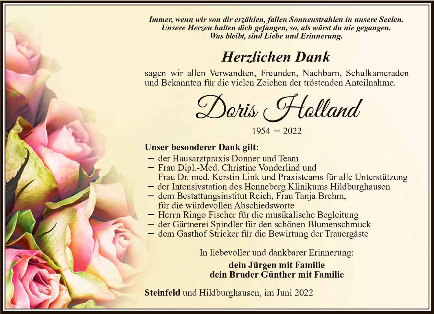 Doris Holland (geb. Fischer)